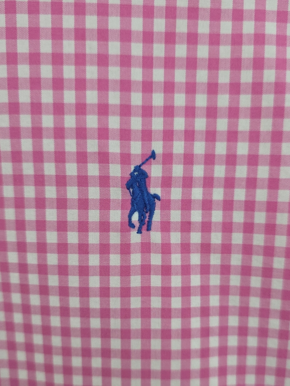 Ralph Lauren Pink Gingham Short-Sleeve Button-Down Shirt - Picture 3 of 8